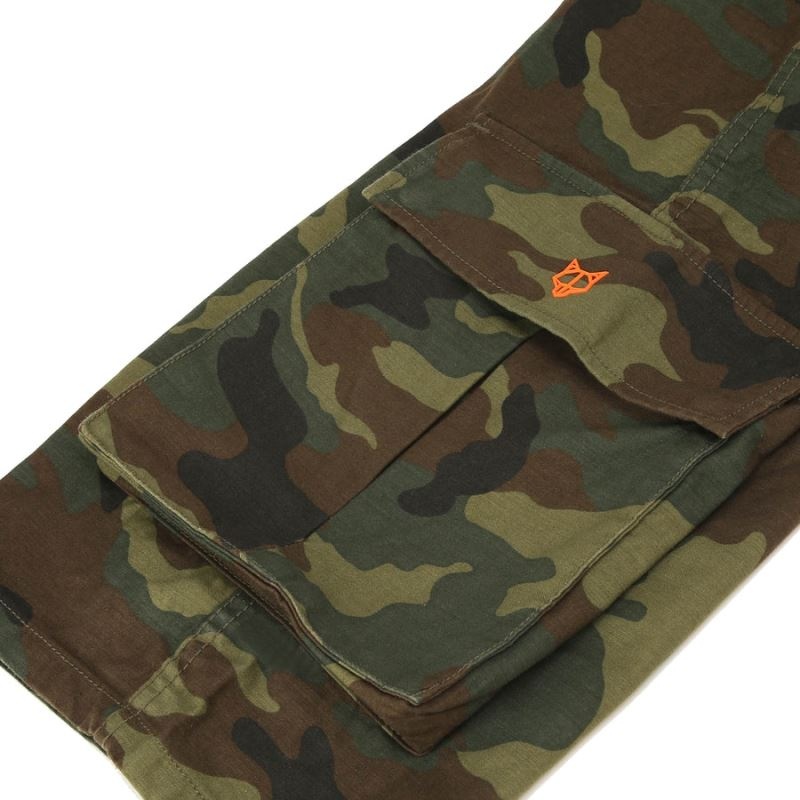 Naked Wolfe Baggy Pocket Cargo Logo Παντελονι ανδρικα καμουφλάζ | GREECE BAVQG9310