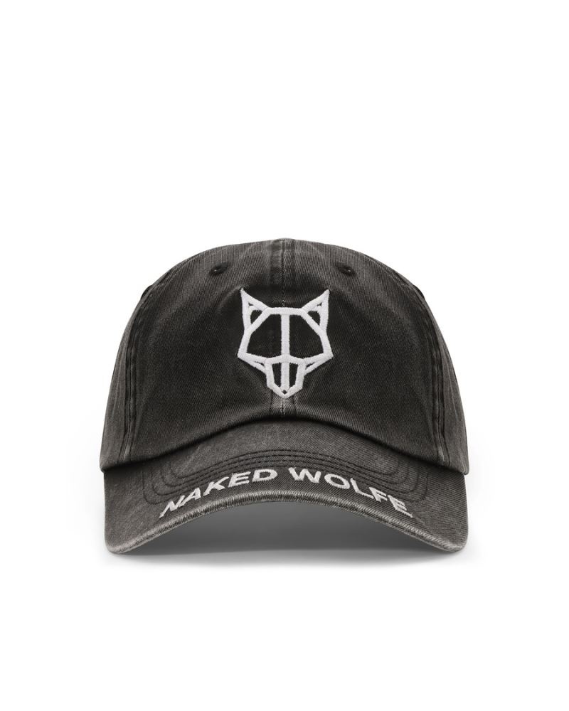 Naked Wolfe Baseball Washed Caps γυναικεια μαυρα | GREECE VGUPB7356