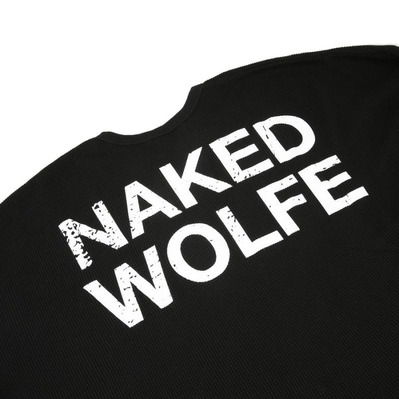 Naked Wolfe Thermal Φούτερ ανδρικα μαυρα | GREECE PILCJ4610